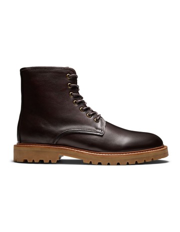 Atlas Zip Military Boots in Brown