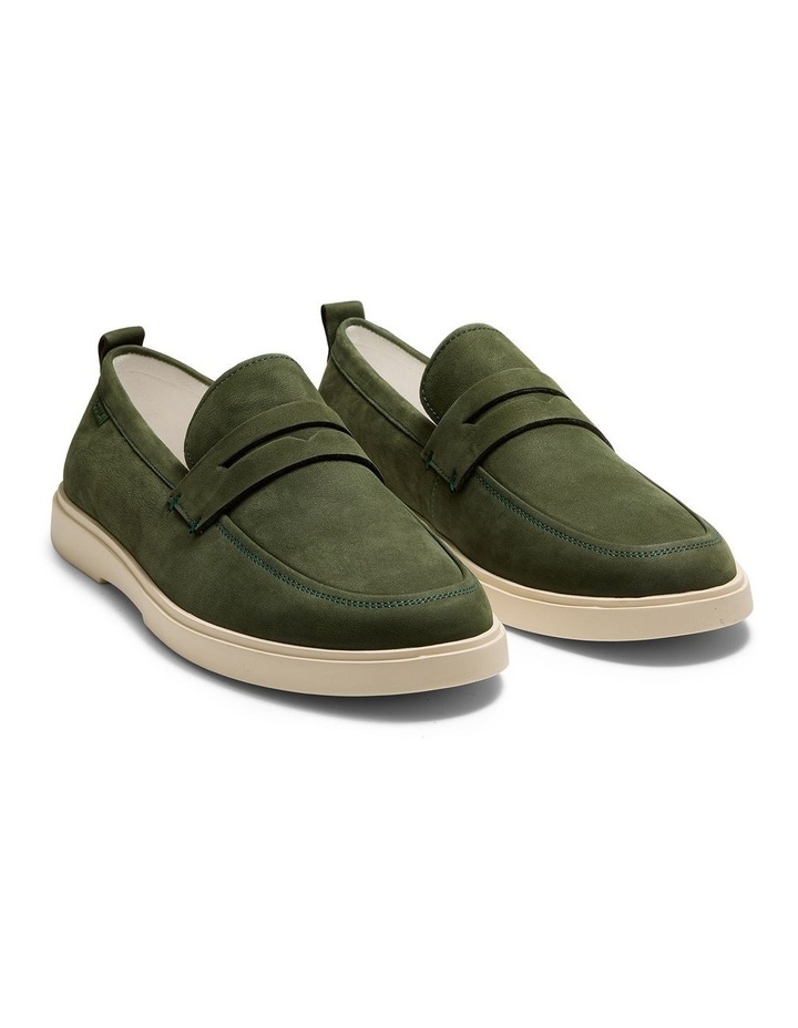 Breeze Nubuck Loafers in Olive image 3