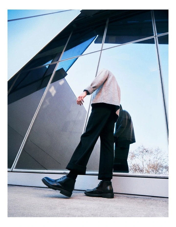 Mensa Chukka Boots in Black image 2