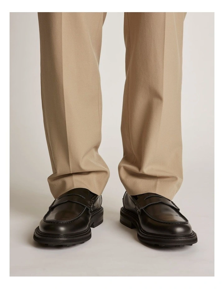 Mensa Penny Loafers in Black image 2
