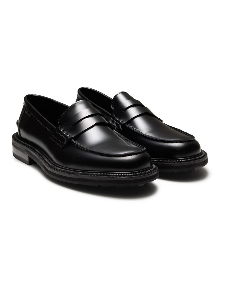 Mensa Penny Loafers in Black image 3
