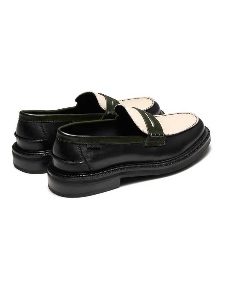 Mensa Penny Loafers in Black Multi image 5