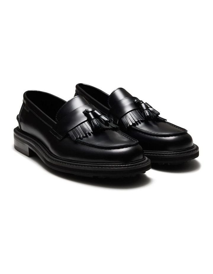 Mensa Tassel Loafers in Black image 3