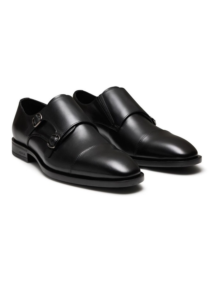 Murphy Monk Strap Shoes in Black image 2