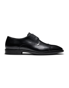 Stuart Derby Shoes in Black