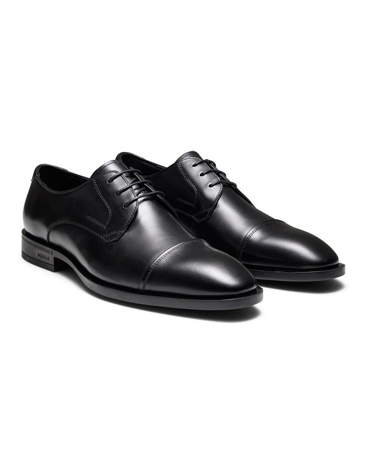 Stuart Derby Shoes in Black image 2