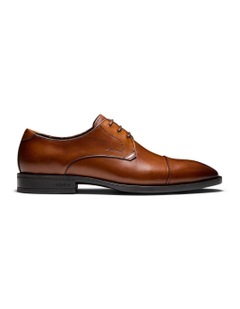 Stuart Derby Shoes in Tan