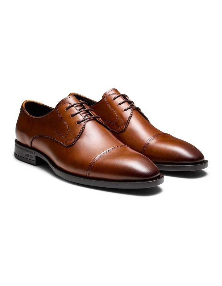 Stuart Derby Shoes in Tan image 2