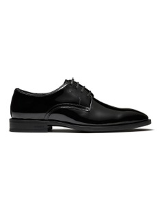 Bernard Derby Shoes in Patent Black