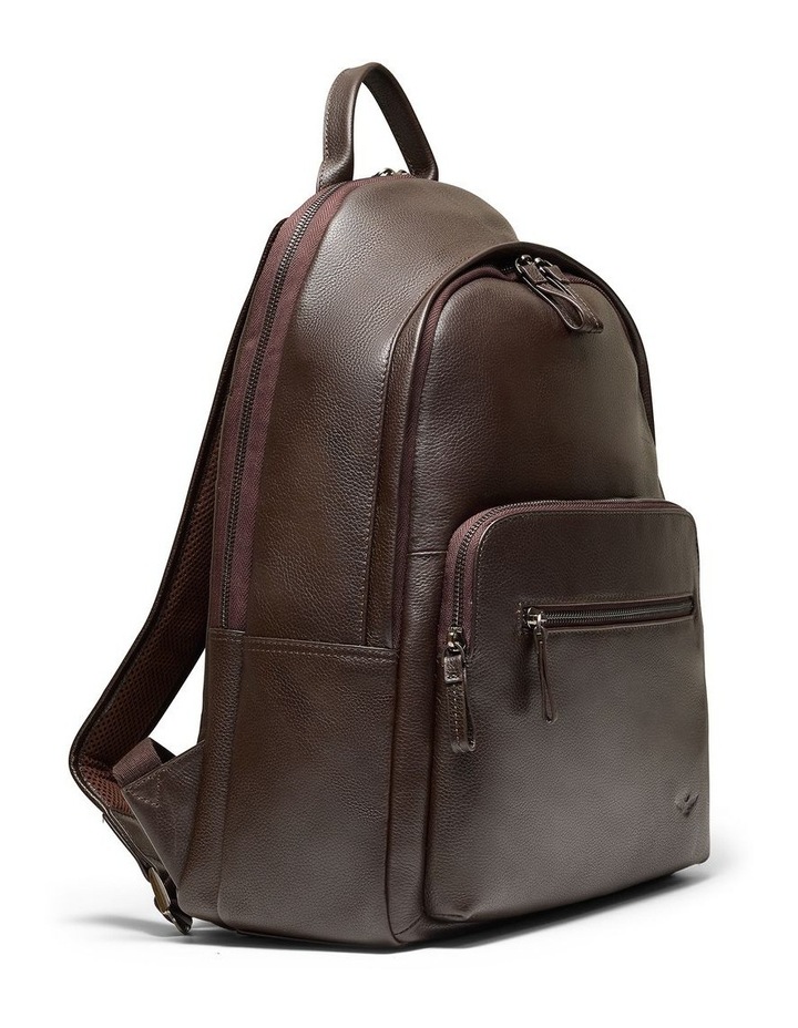 Montoro Leather Backpack in Brown image 2