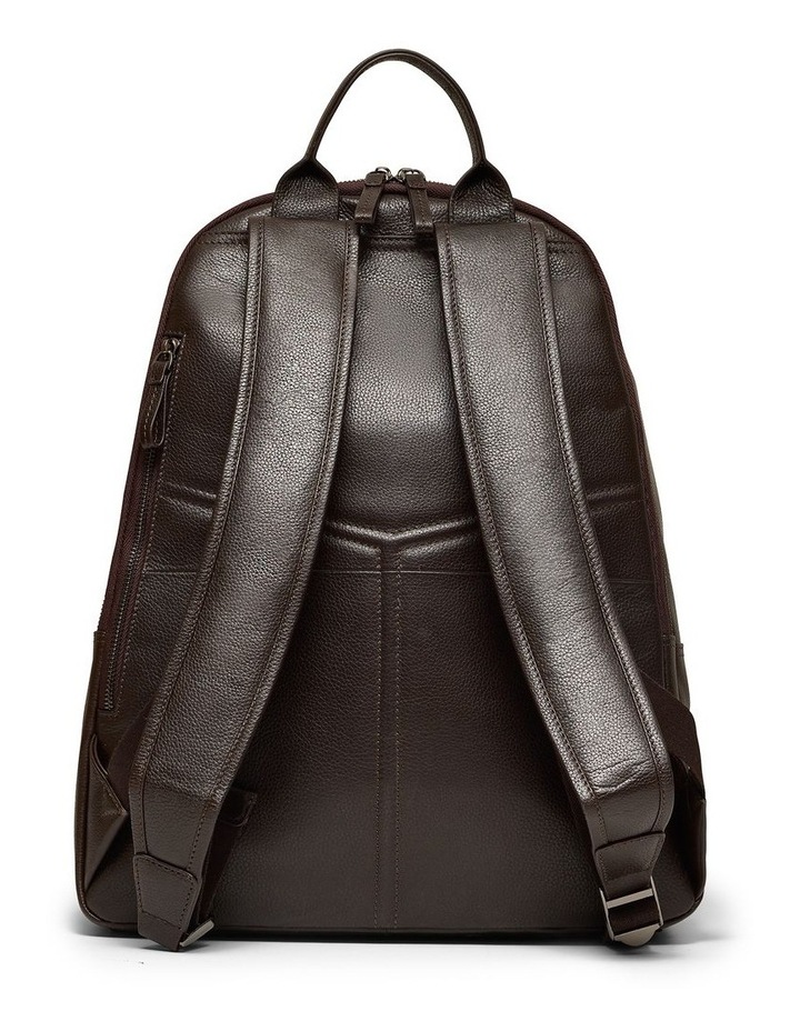 Montoro Leather Backpack in Brown image 3