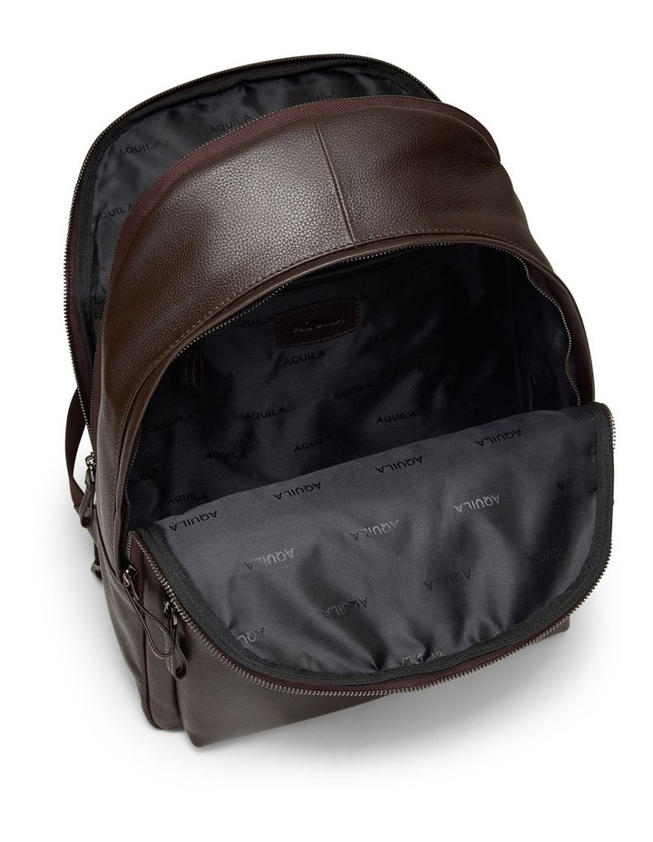 Montoro Leather Backpack in Brown image 4