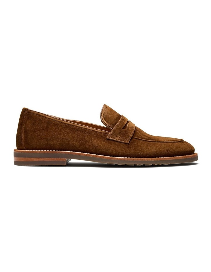 Emilio Suede Penny Loafers in Brown image 1