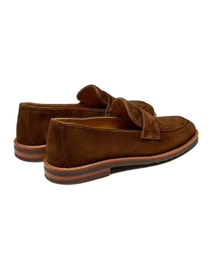 Emilio Suede Penny Loafers in Brown image 4