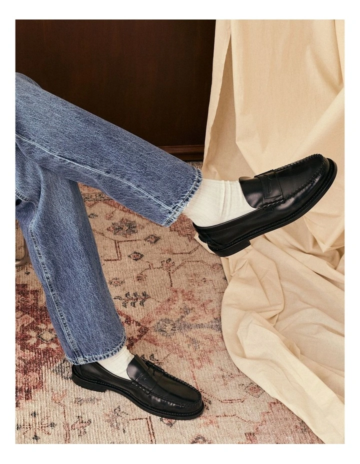 Regent Penny Loafers in Black image 2