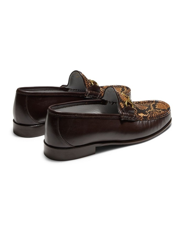 George Penny Loafers in Patterned Brown image 4