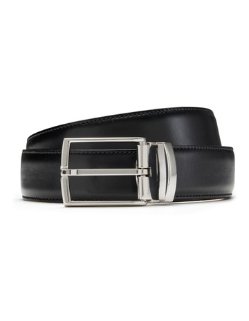 Bane Leather Belt in Black