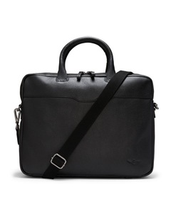 Montoro Leather Briefcase in Black