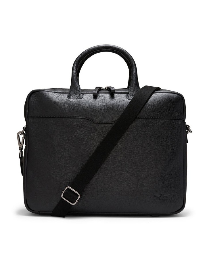 Montoro Leather Briefcase in Black image 1