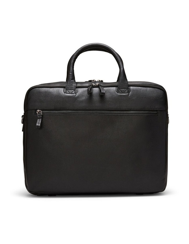 Montoro Leather Briefcase in Black image 4