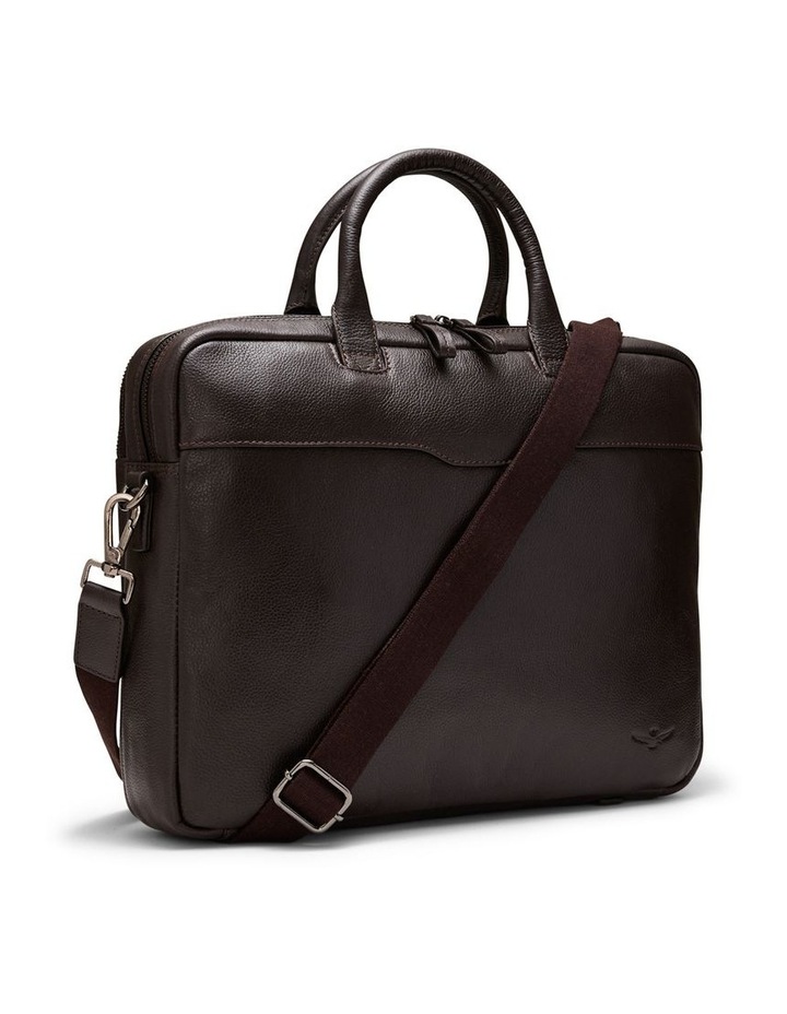 Montoro Leather Briefcase in Brown image 3