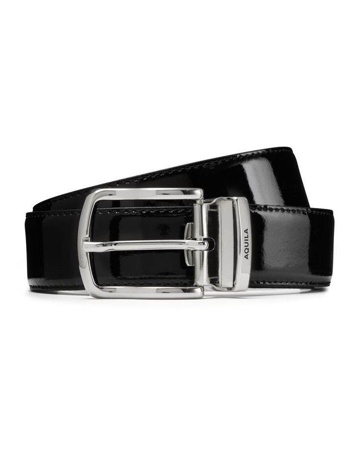 Faron Patent Belt in Black image 1