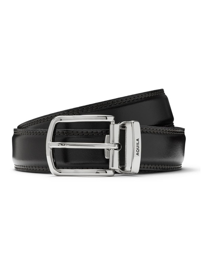 Todd Leather Belt in Black image 1
