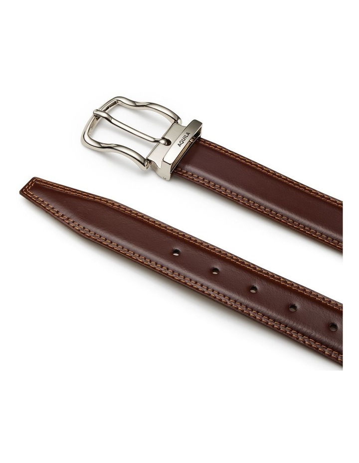 Todd Leather Belt in Brandy image 2