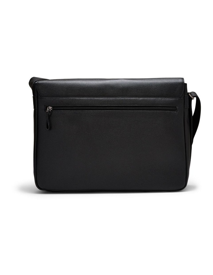 Montoro Leather Messenger Bag in Black image 4