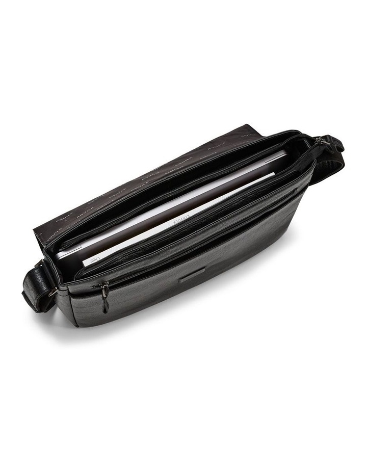 Montoro Leather Messenger Bag in Black image 5