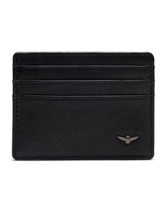 Montoro Leather Card Holder in Black