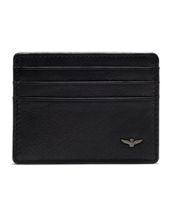 Montoro Leather Card Holder in Black