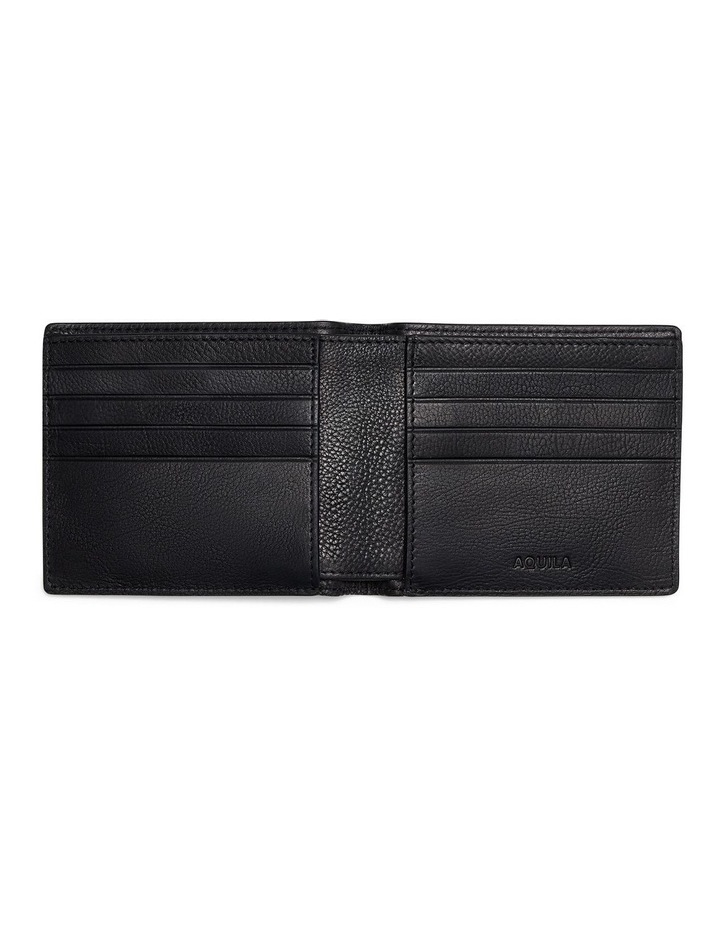 Montoro Leather Bi-fold Wallet in Black image 2