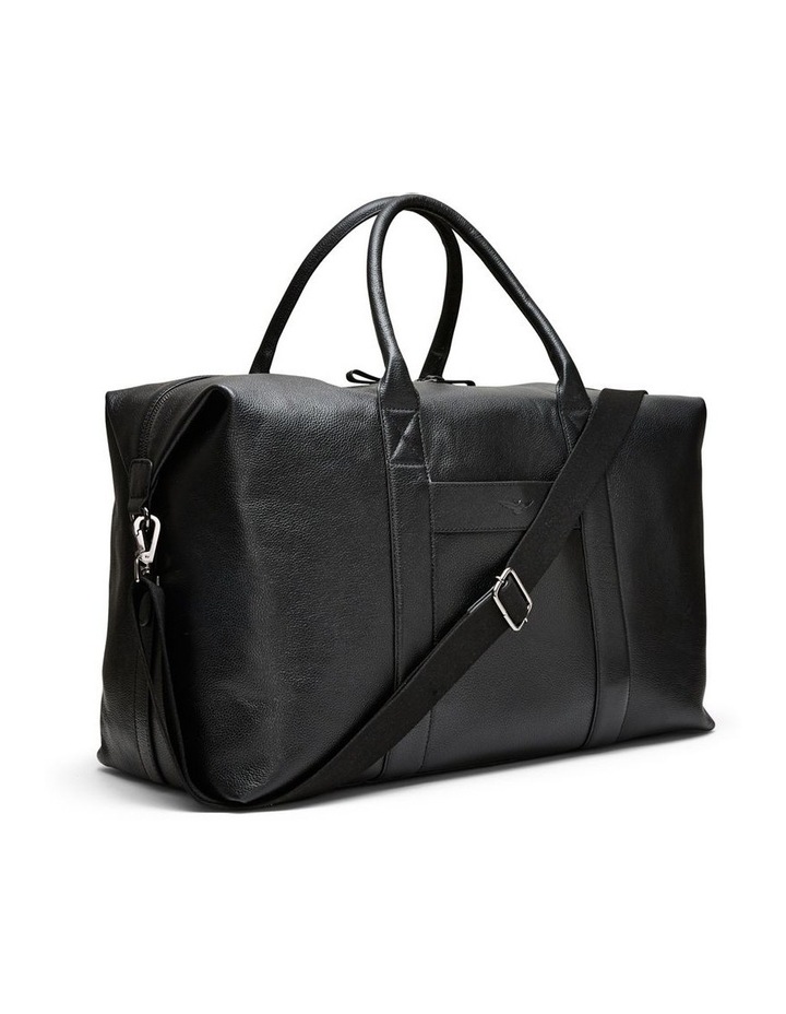 Montoro Leather Weekender Bag in Black image 3