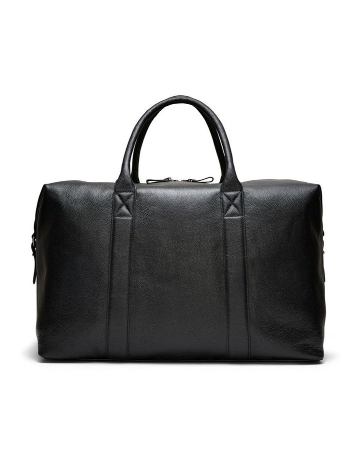 Montoro Leather Weekender Bag in Black image 4