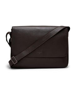 Montoro Leather Messenger Bag in Brown
