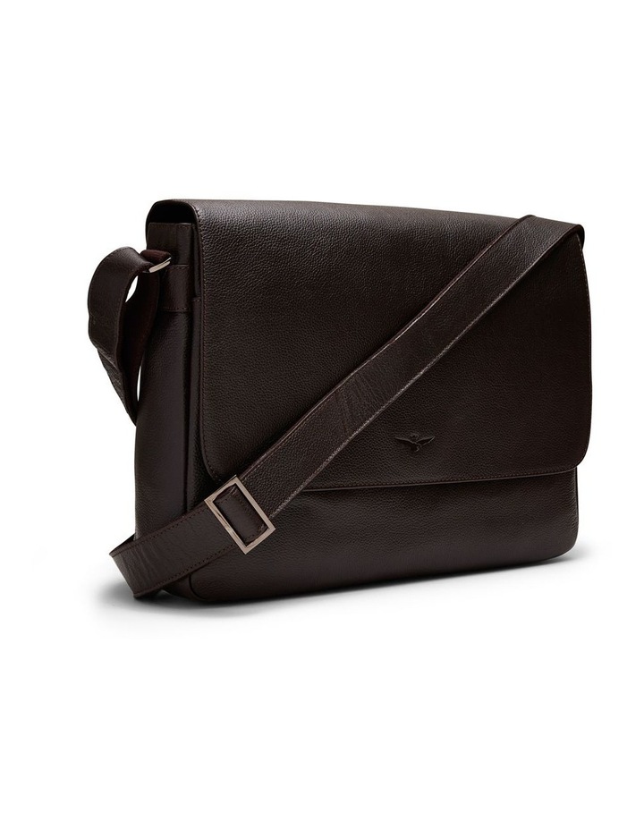 Montoro Leather Messenger Bag in Brown image 3