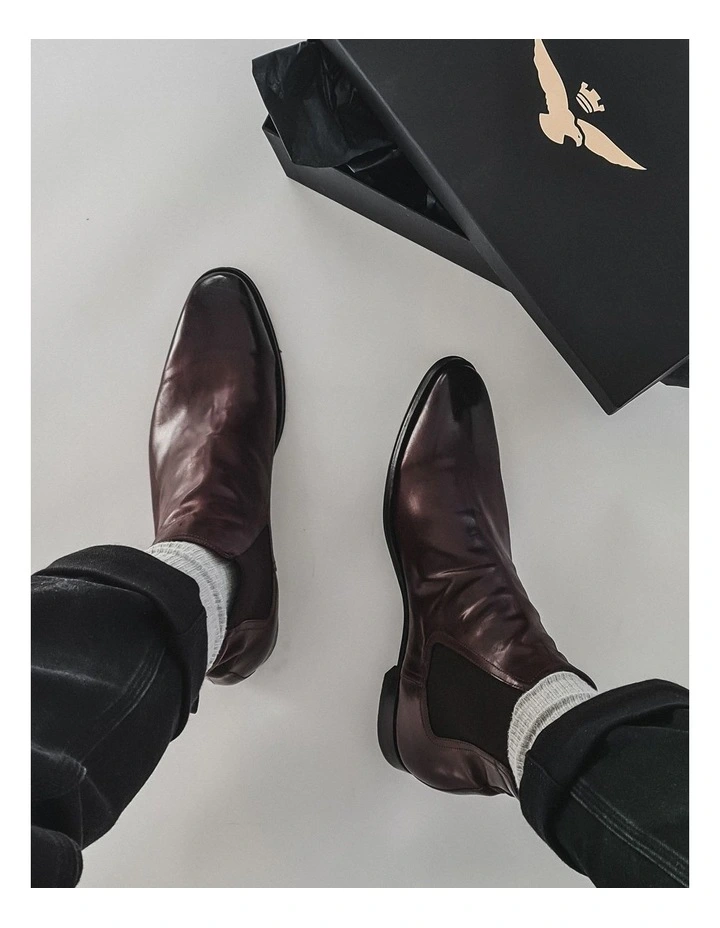 Osbourne 2.0 Leather Chelsea Boots in Oxblood image 2