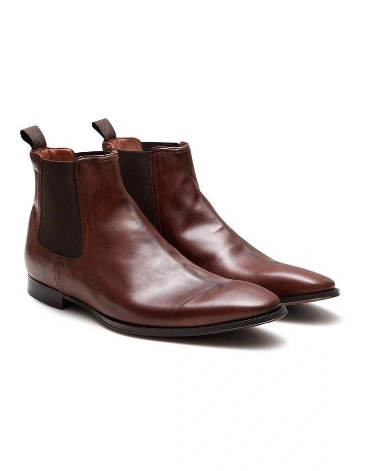 Osbourne 2.0 Leather Chelsea Boots in Dark Brown image 4
