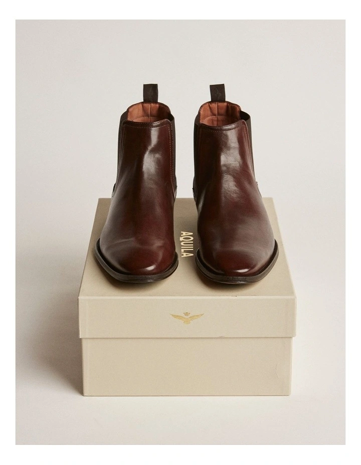 Osbourne 2.0 Leather Chelsea Boots in Dark Brown image 7