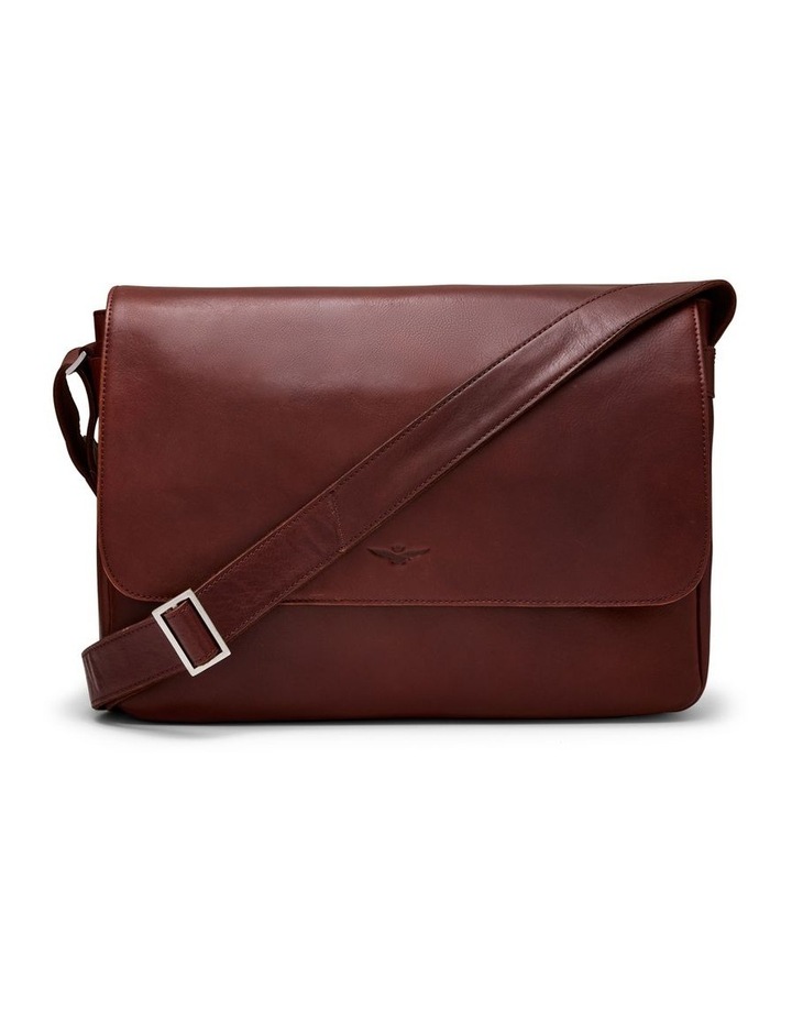 Montoro Leather Messenger Bag in Brandy image 1