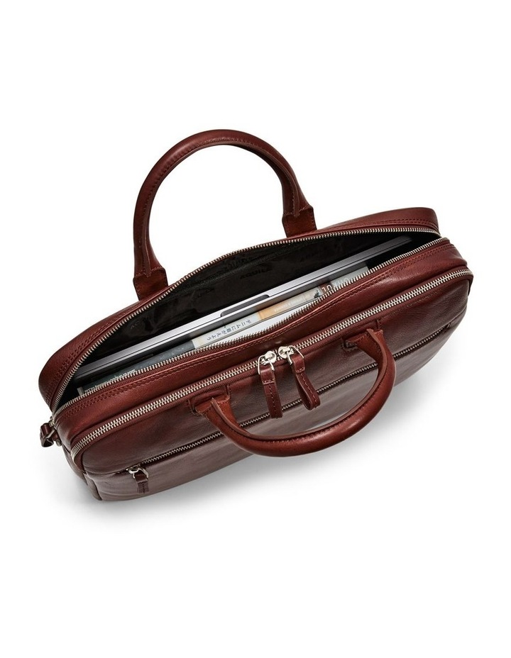 Montoro Leather Briefcase in Brandy image 3