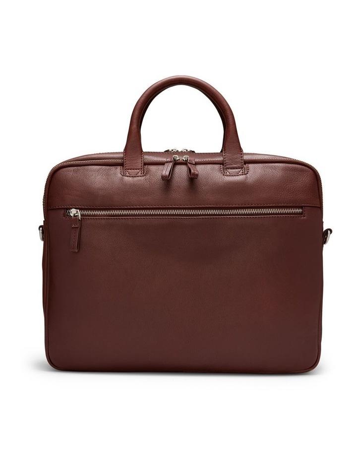 Montoro Leather Briefcase in Brandy image 5