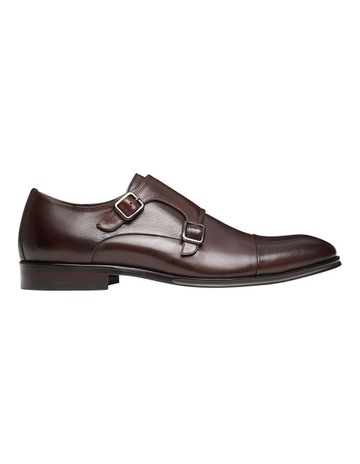 Aquila Brennin Brown Leather Monk Strap