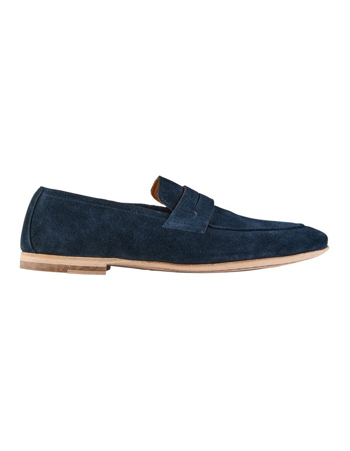 ladies navy blue penny loafers