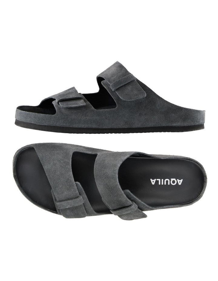 Neo Suede Sandals In Charcoal image 2