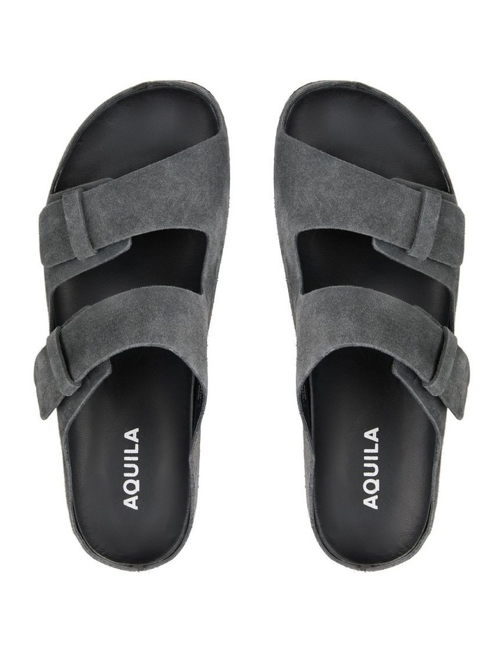 Neo Suede Sandals In Charcoal image 3