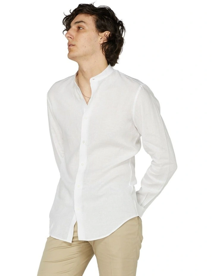 Grandad collar shirt myer clearance