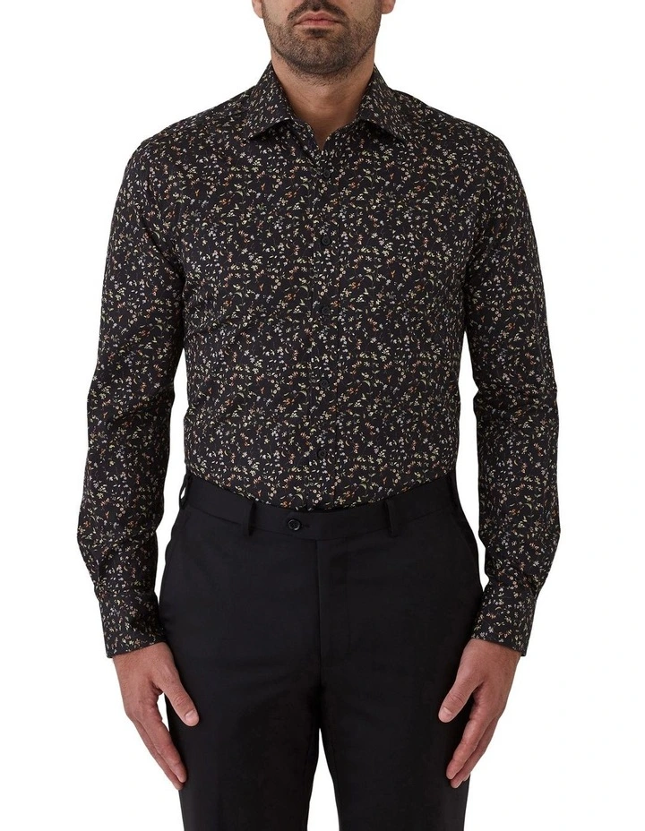 Carlton Modern Fit Shirt in Black image 1