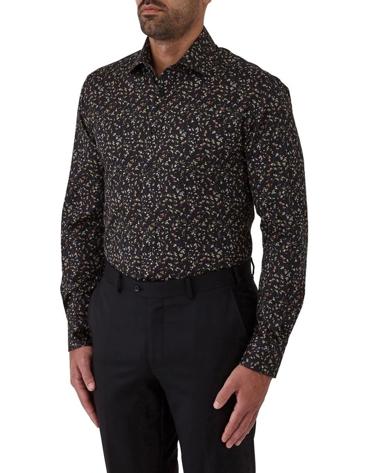 Carlton Modern Fit Shirt in Black image 3